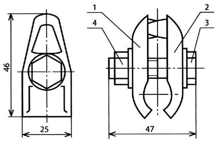 Зажим струновой КС-046